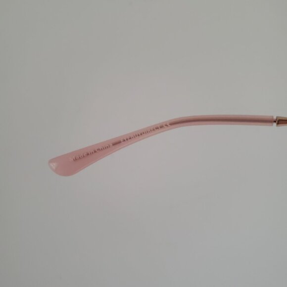 Womens AESTHETIC Aviator Glasses Rose Gold Frames Adjustable Nose Pads 57-14-140 - Picture 8 of 9